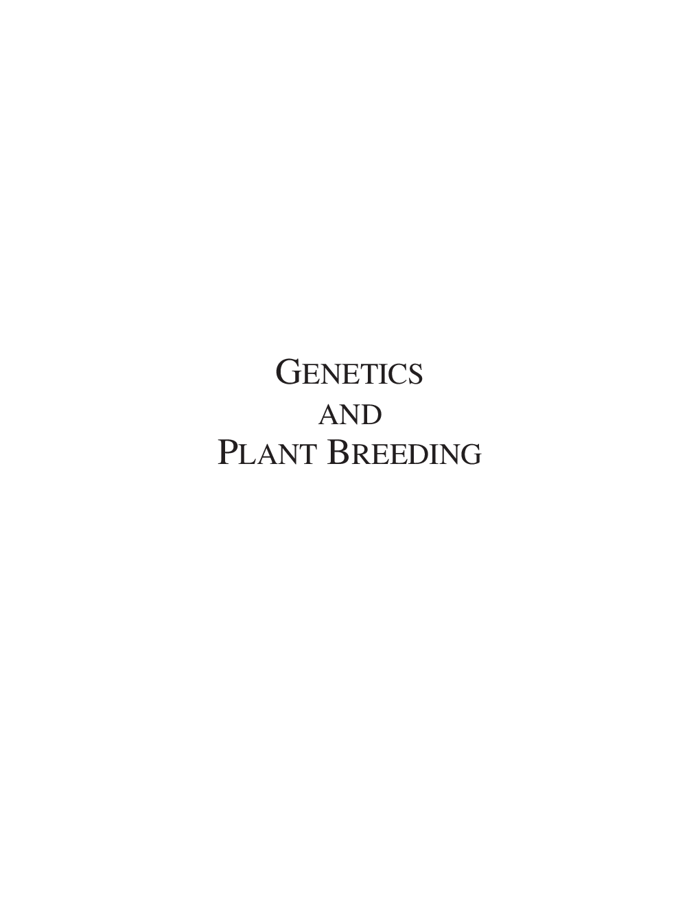 Genetics and Plant Breeding - Page 2