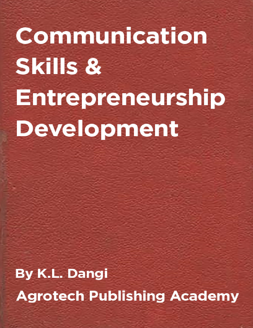 Communication Skills And Entrepreneurship Development - Page 1