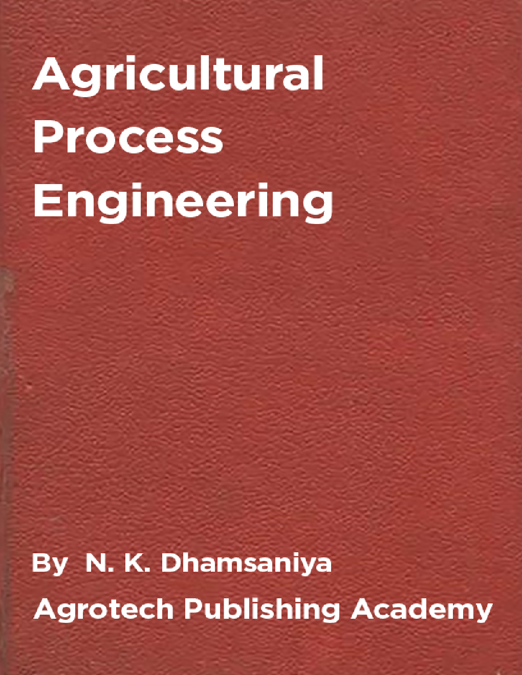 Agricultural Process Engineering - Page 1