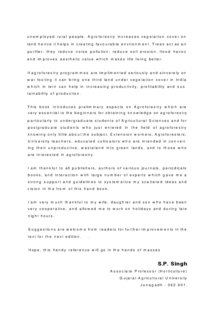 Handbook of Agroforestry - Page 5