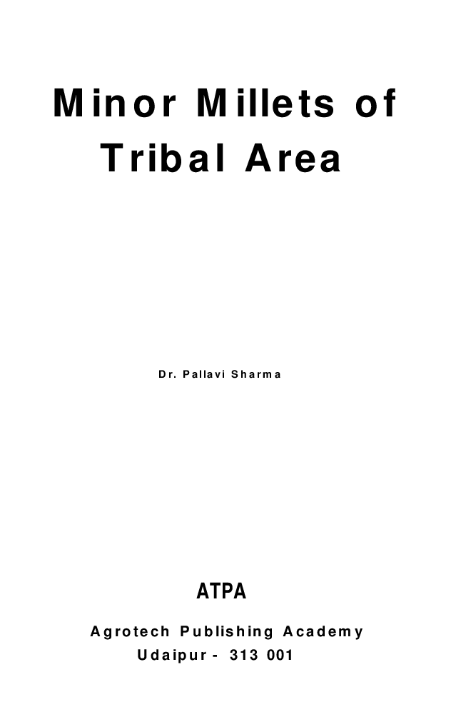 Minor Millets of Tribal Area - Page 2