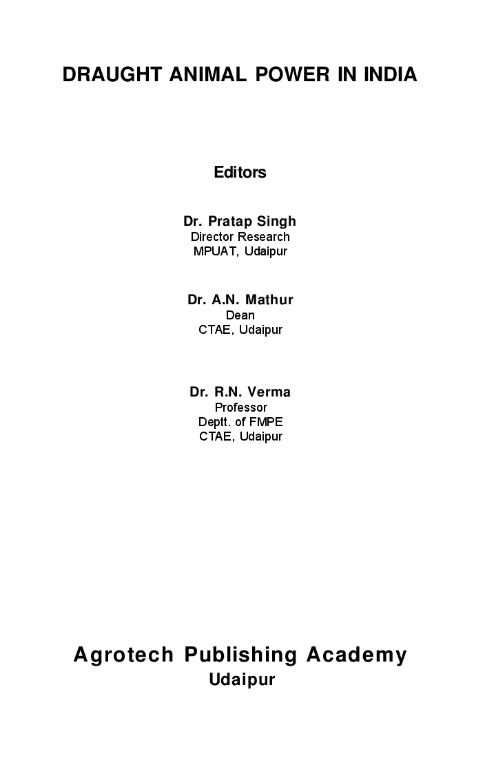 Draught Animal Power in India - Page 2