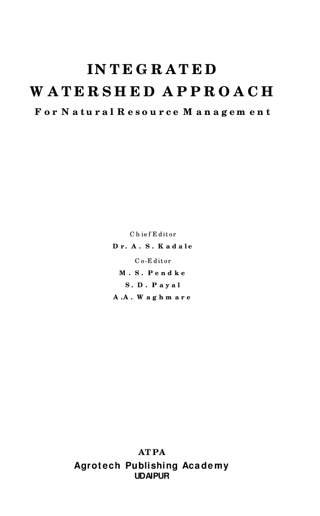 Integrated Watershed Approach for Natural Resource Management - Page 2
