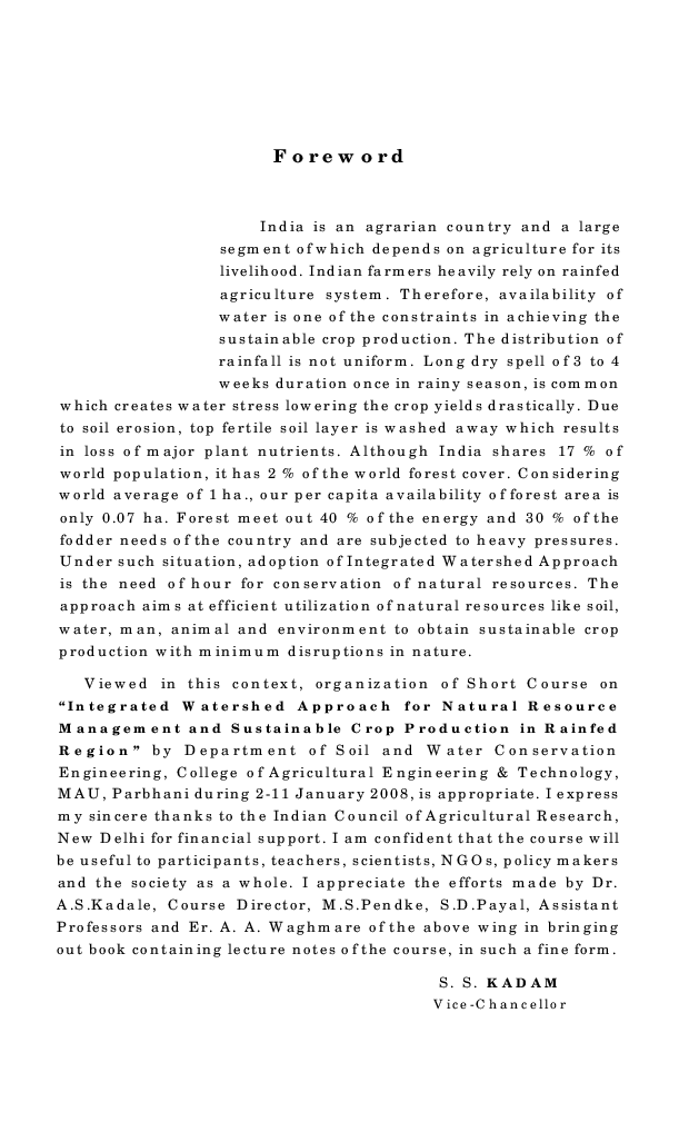 Integrated Watershed Approach for Natural Resource Management - Page 4