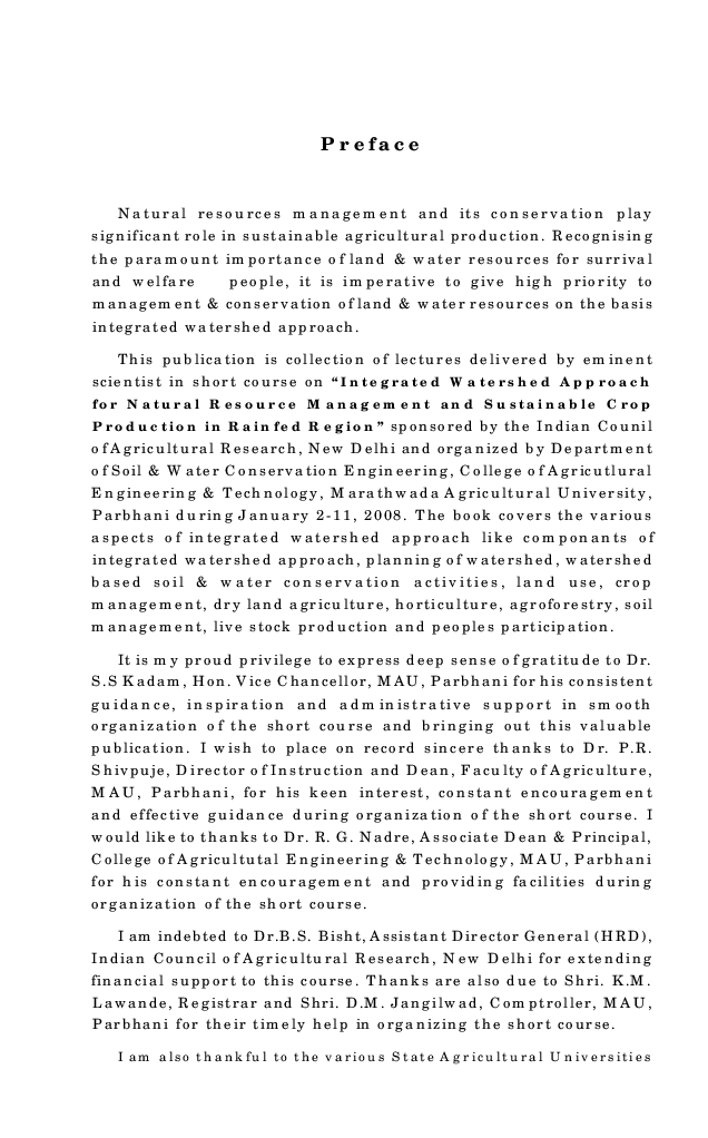 Integrated Watershed Approach for Natural Resource Management - Page 5