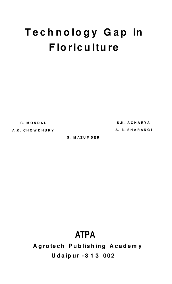 Technology Gap in Floriculture - Page 2