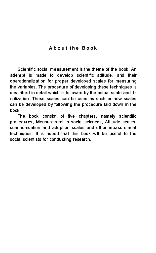 Measurement Techniques in Social Sciences - Page 2