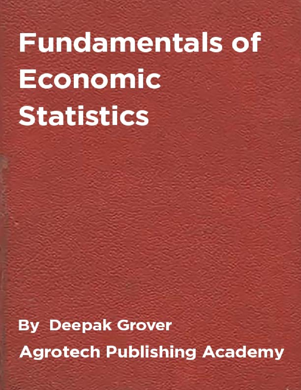 Fundamentals of Economic Statistics - Page 1