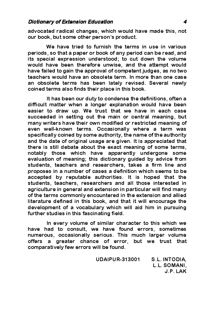 Dictionary of Extension Education - Page 5