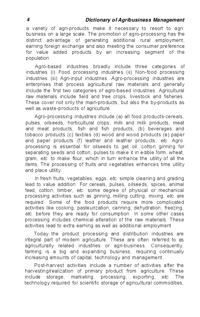 Dictionary of Agribusiness Management - Page 5