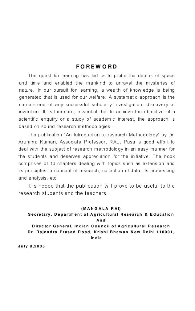 An Introduction to Research Methodology - Page 4