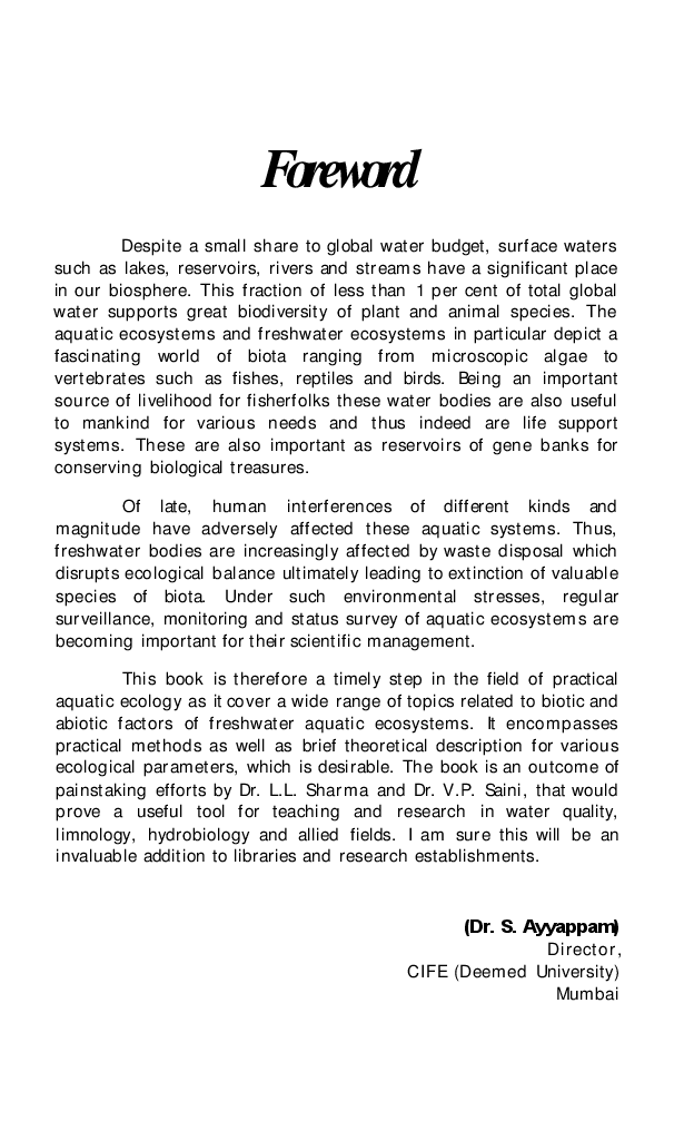 Methods in Aquatic Ecology - Page 5