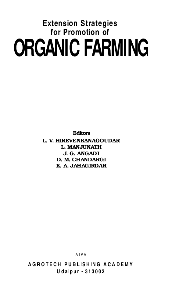 Extension Strategies for Promotion of Organic Farming - Page 2