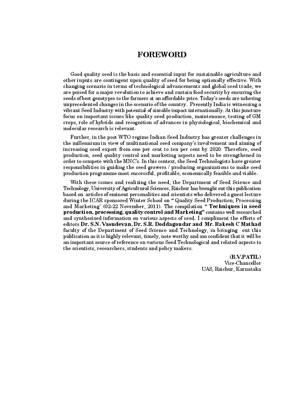 Quality Seed Production : Techniques processing And Marketing - Page 4