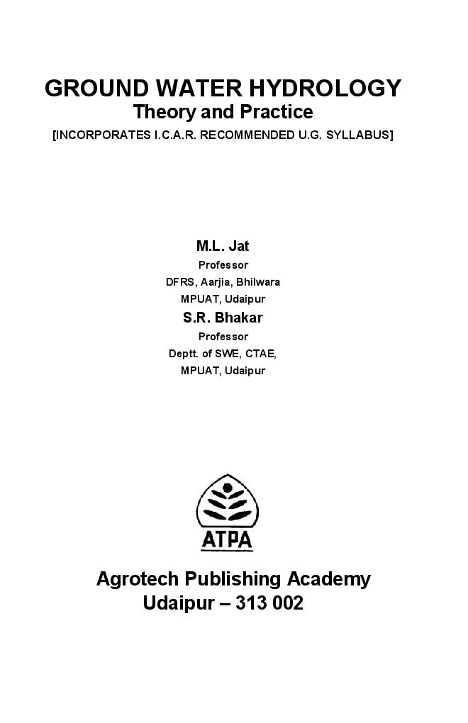 Ground Water Hydrology - Page 2