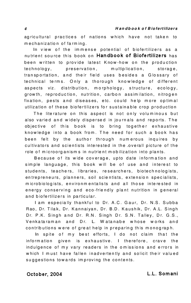 Handbook of Biofertilizers - Page 5