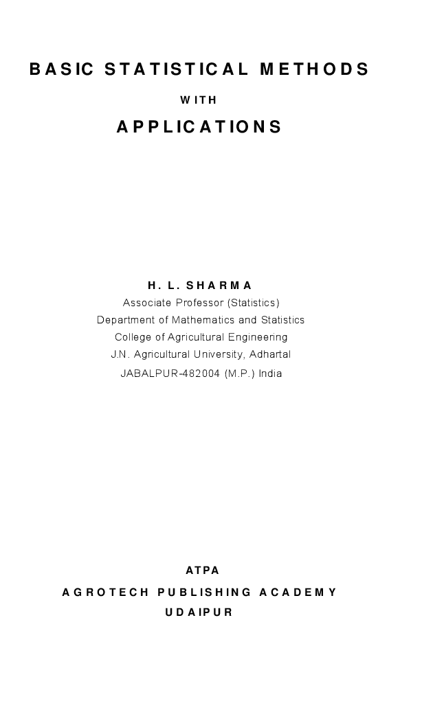 Basic Statistical Methods with Application - Page 2