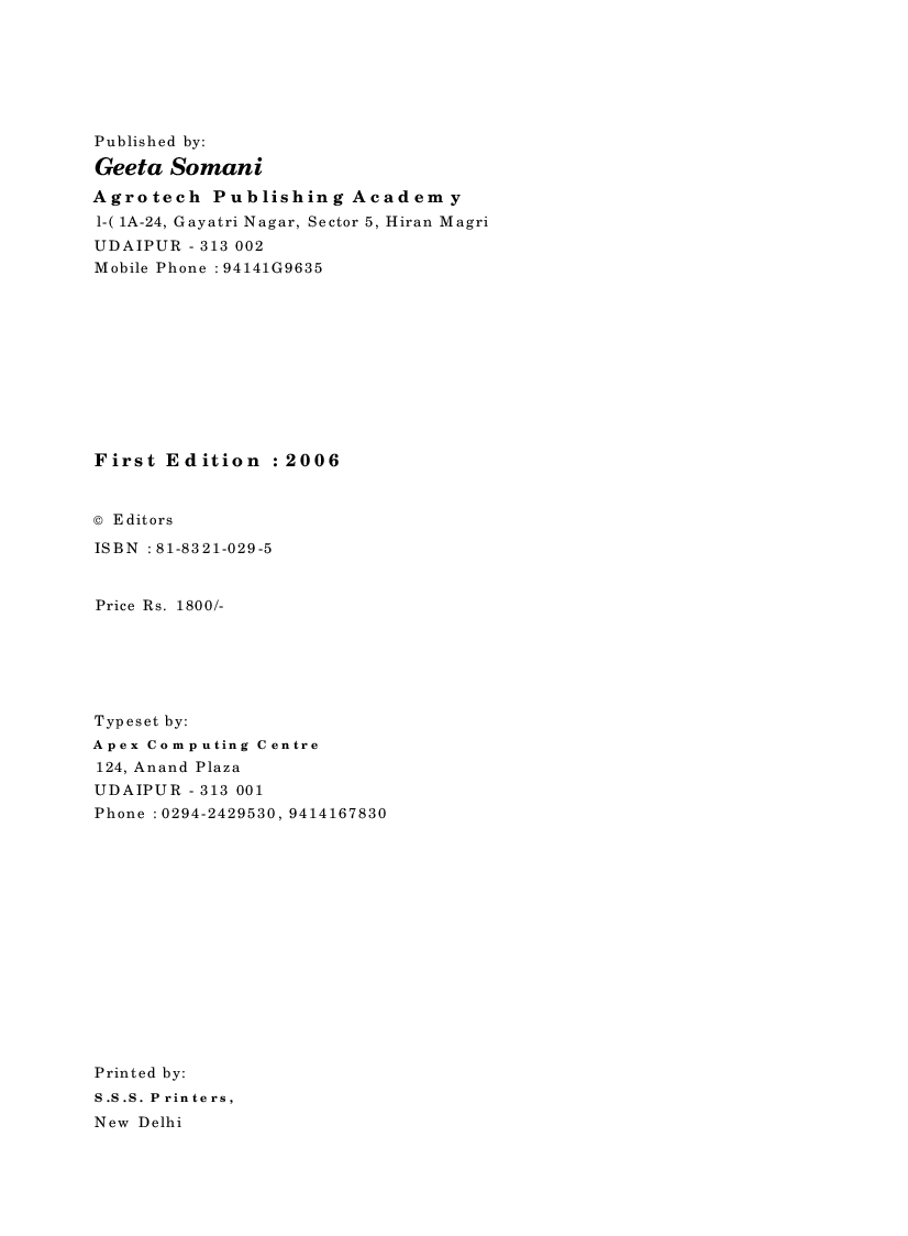 Production Technology and Management of Agroforestry Models - Page 3