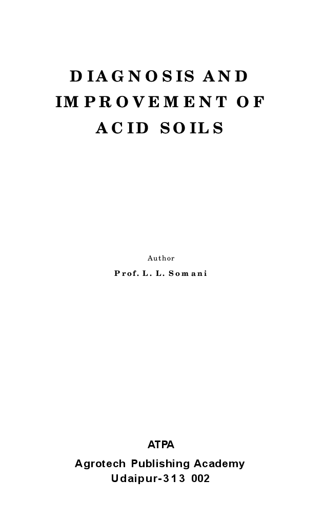 Diagnosis and Improvement of Acid Soils - Page 2