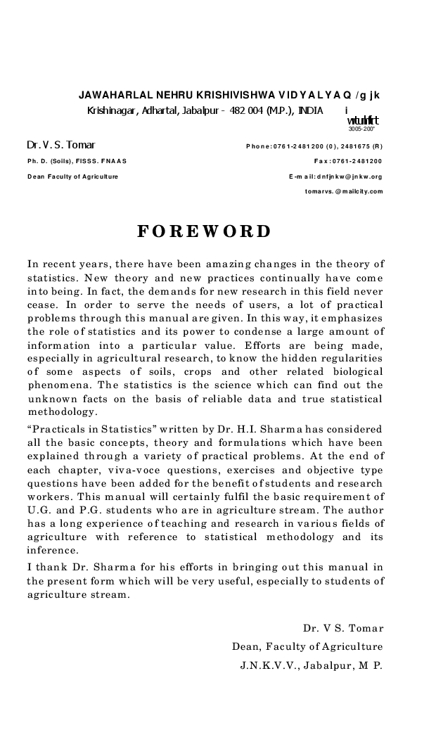 Practicals in Statistics - Page 4