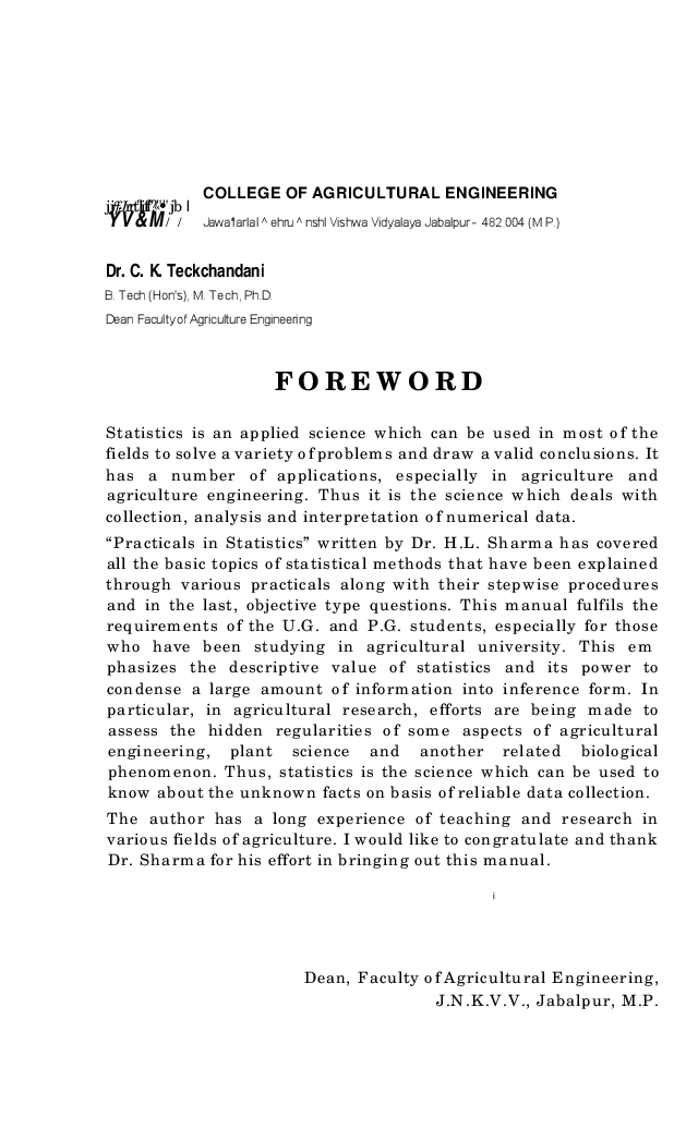 Practicals in Statistics - Page 5