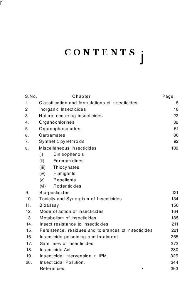Insecticides: Toxicology And Uses - Page 3