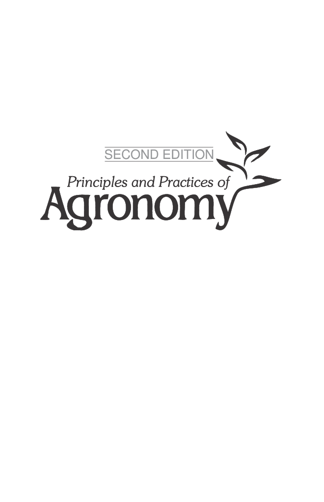 Principles and Practices of Agronomy - Page 2