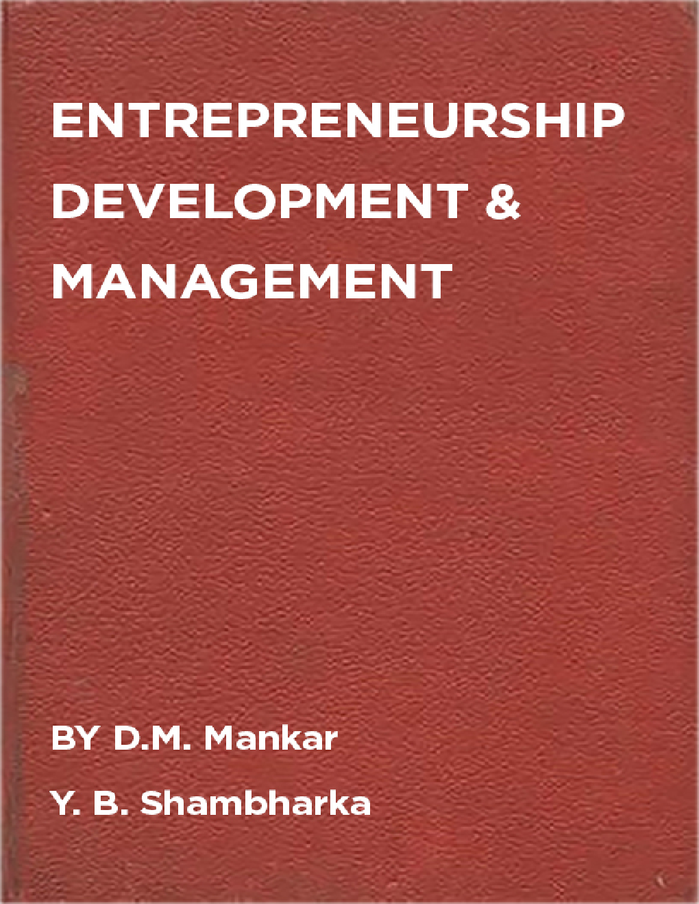Entrepreneurship Development and Management - Page 1