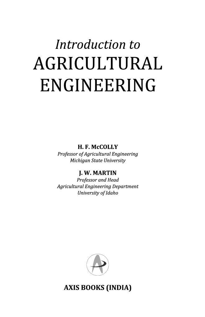 Introduction to Agricultural Engineering - Page 2