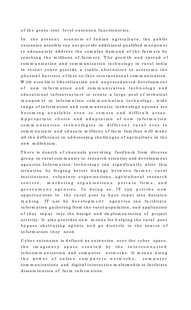 Cyber Extension for Rural Development - Page 5