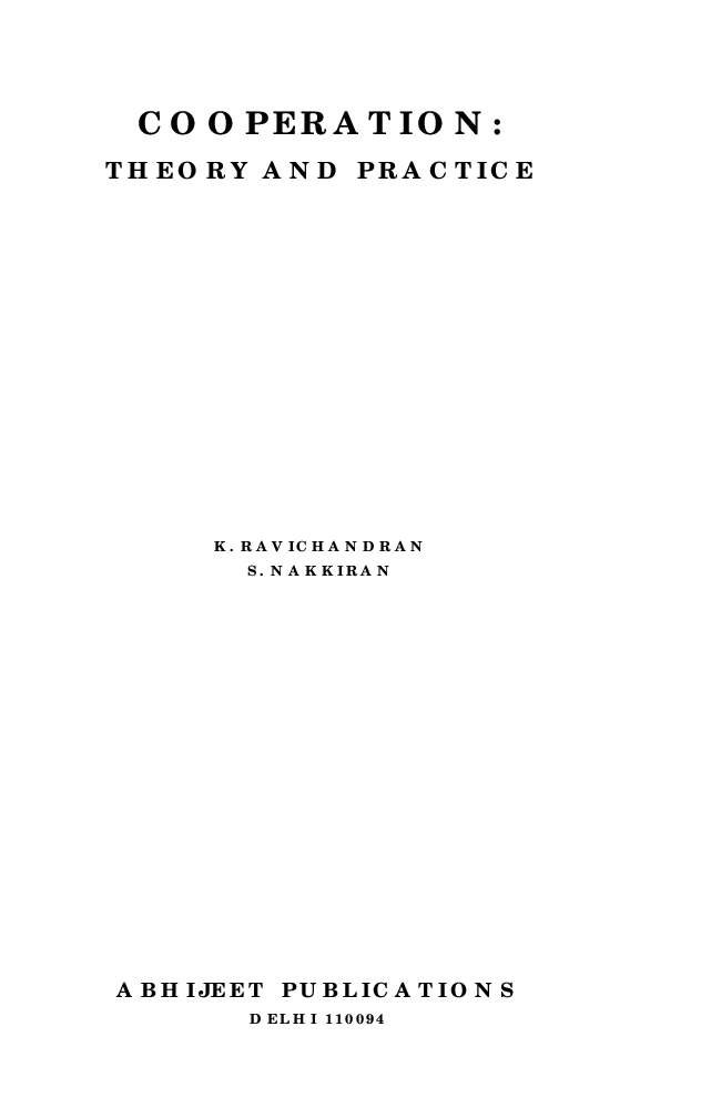 Cooperation : Theory and Practise - Page 3