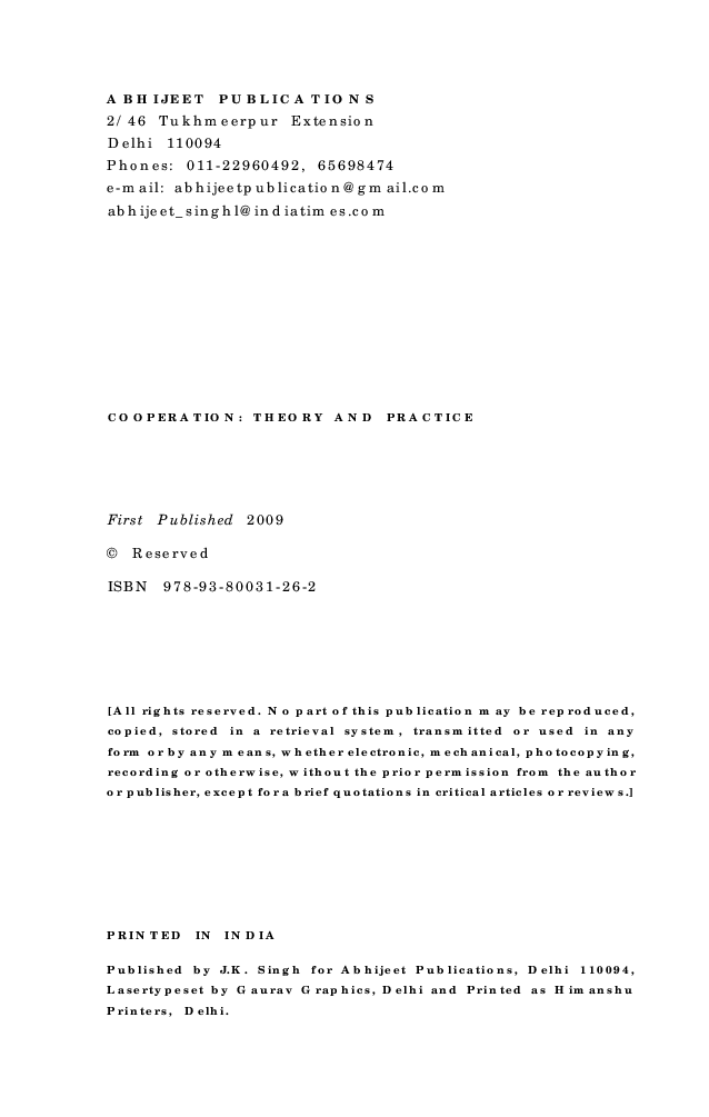 Cooperation : Theory and Practise - Page 4