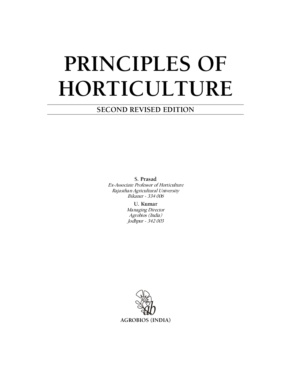 Principles of Horticulture (2nd Ed.) (HB) - Page 2