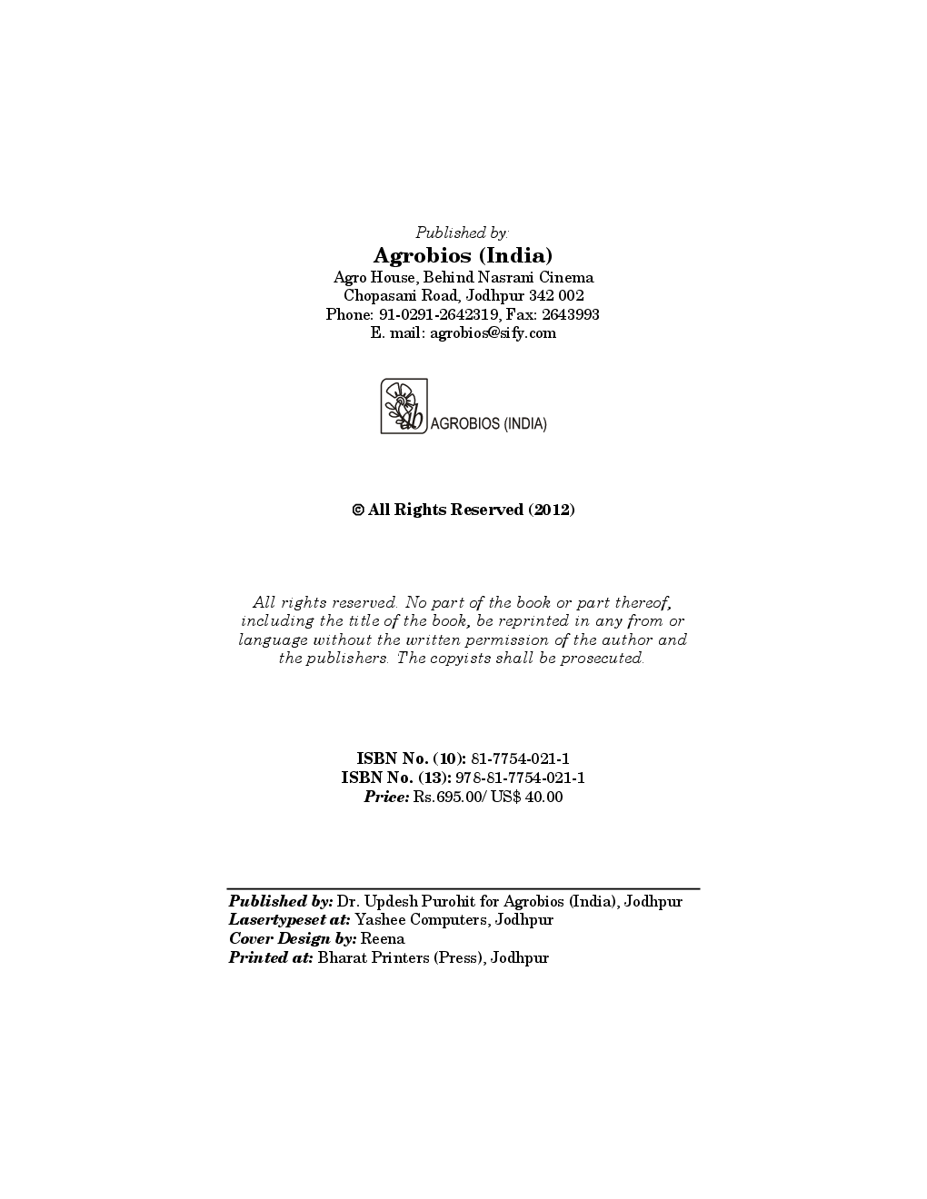 Weed, Weedicides and Weed Control Principle and Practice - Page 5