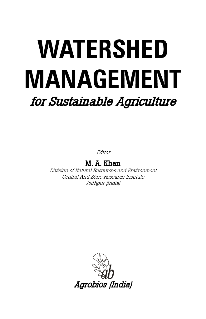 Watershed Management for Sustainable Agriculture - Page 2