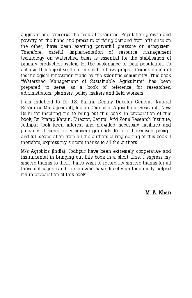 Watershed Management for Sustainable Agriculture - Page 5