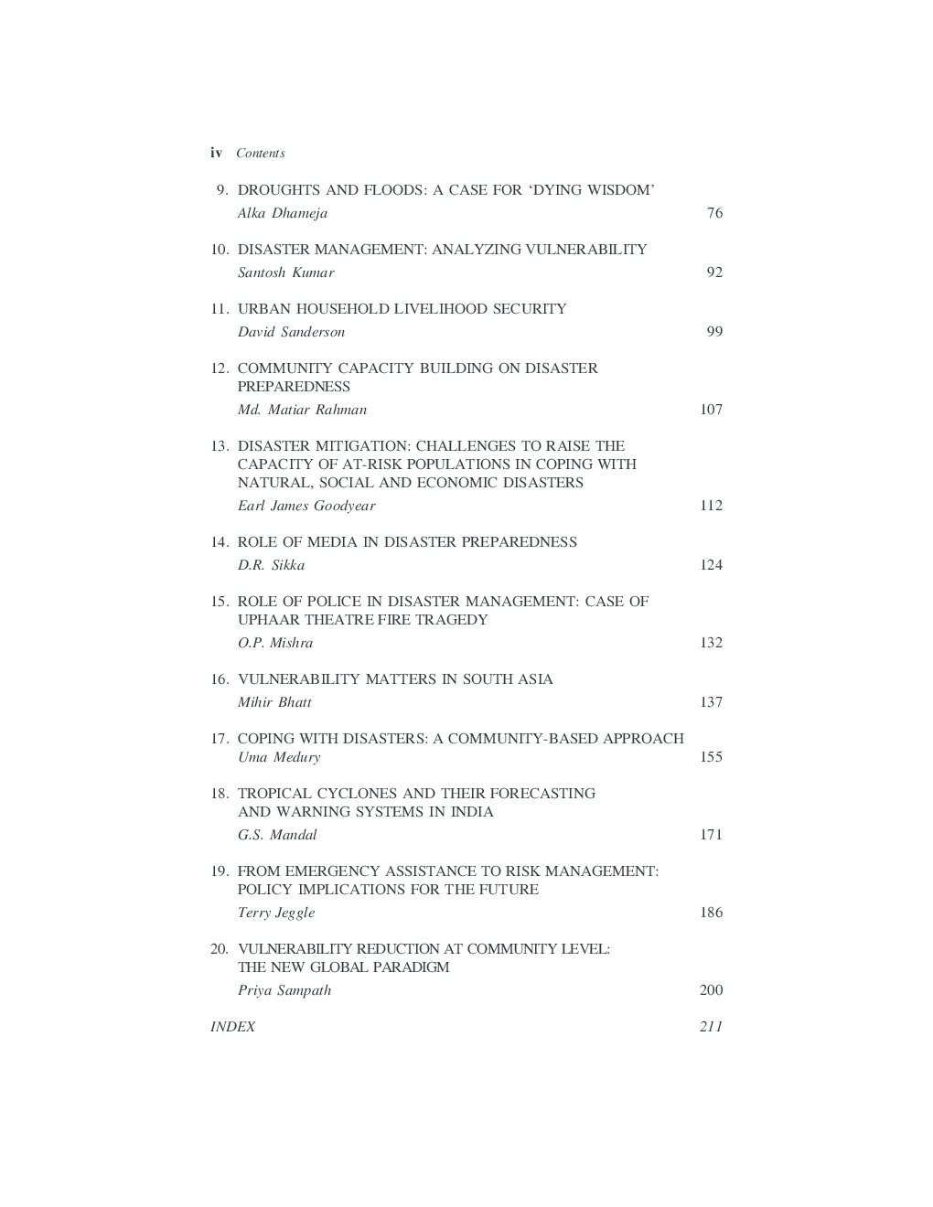 Disaster Mitigation : Experiences And Reflections - Page 5