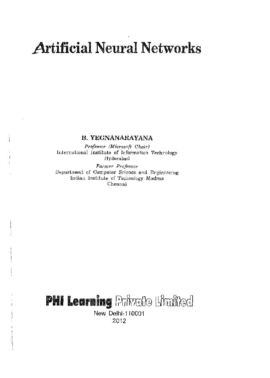 Artificial Neural Networks - Page 2