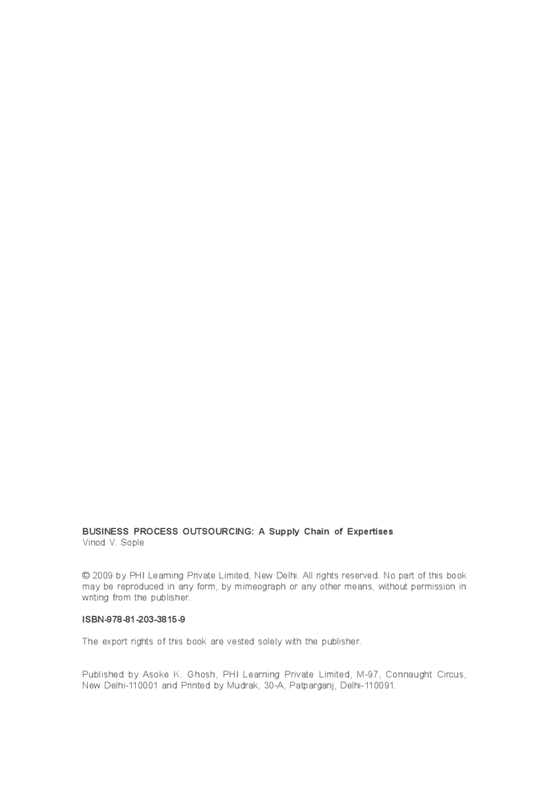 Business Process Outsourcing : A Supply Chain Of Expertises - Page 5