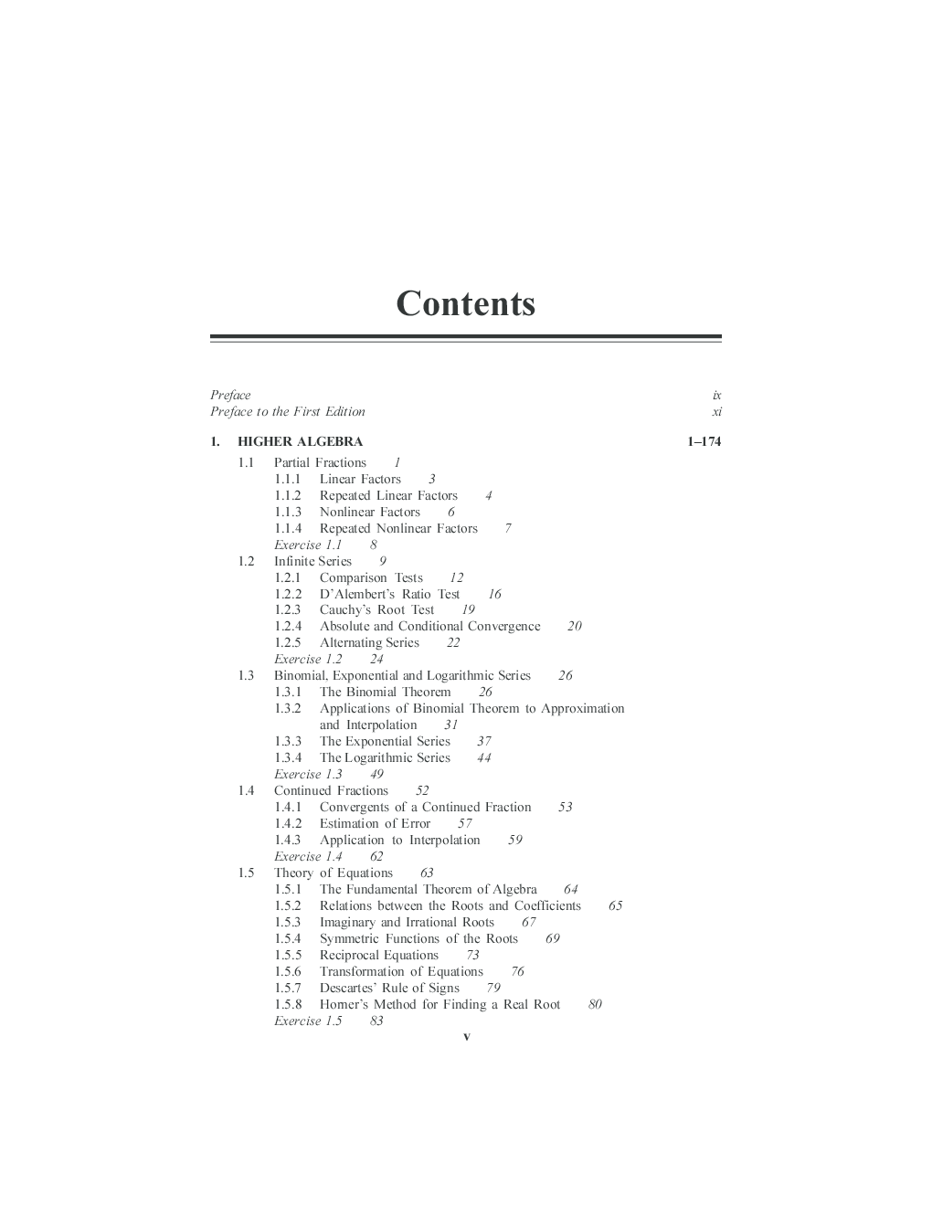 Engineering Mathematics : Volume 1 - Page 5