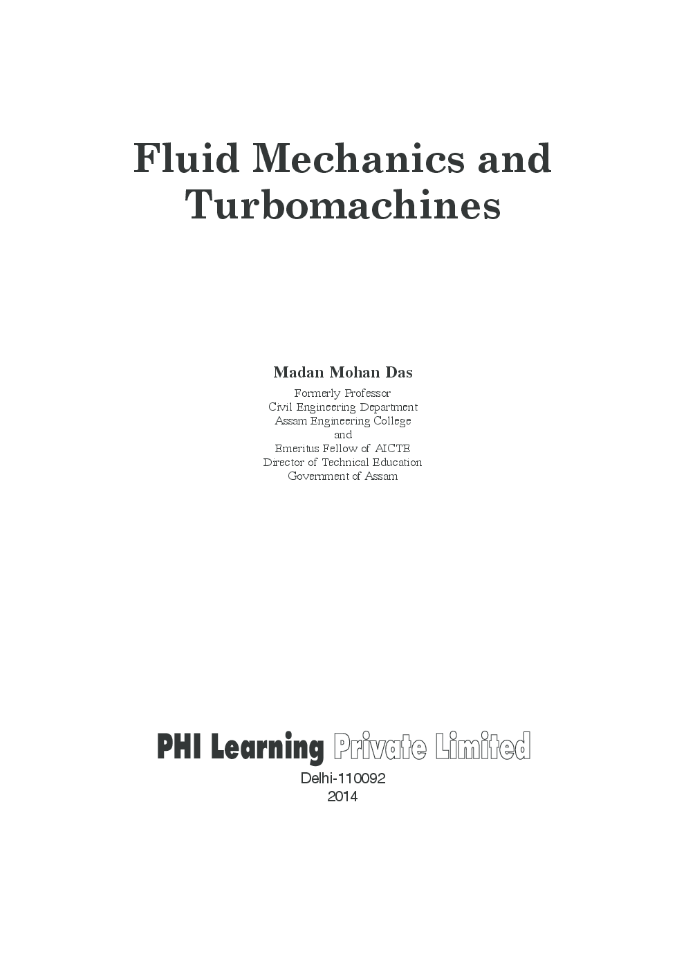 Fluid Mechanics And Turbomachines - Page 2