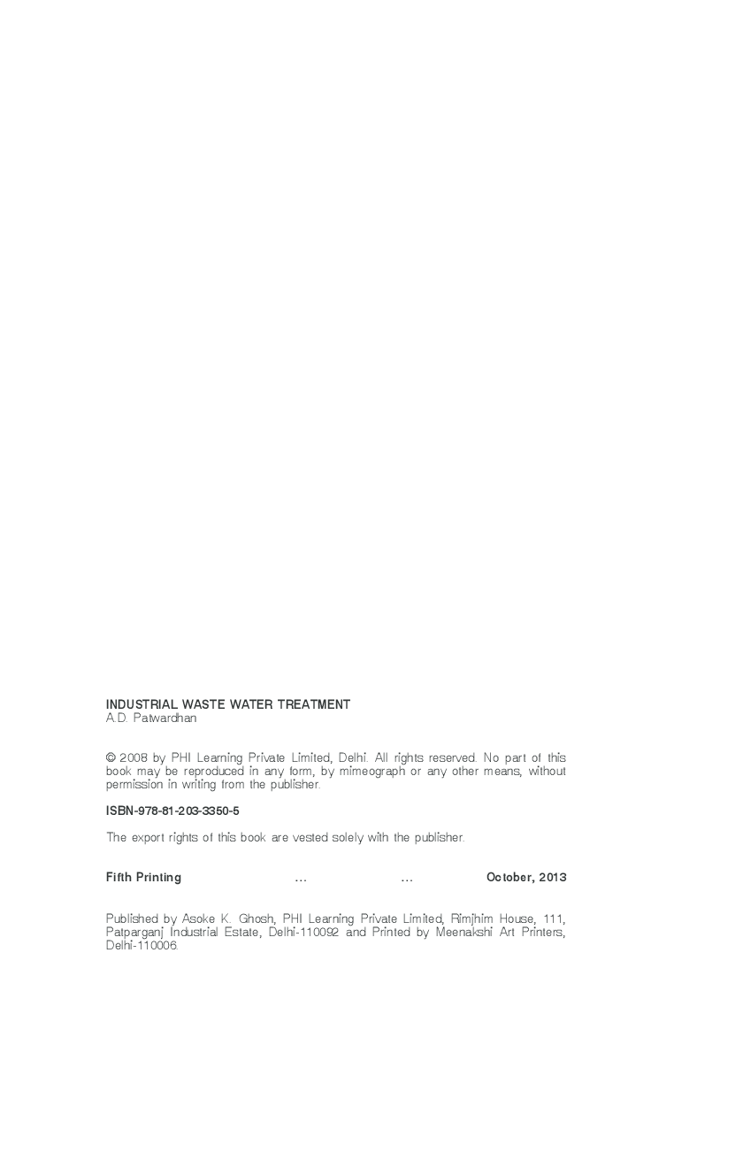 Download Industrial Waste Water Treatment PDF Online 2022 by A.D