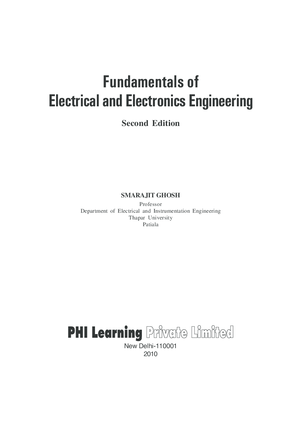 Fundamentals Of Electrical And Electronics Engineering - Page 4
