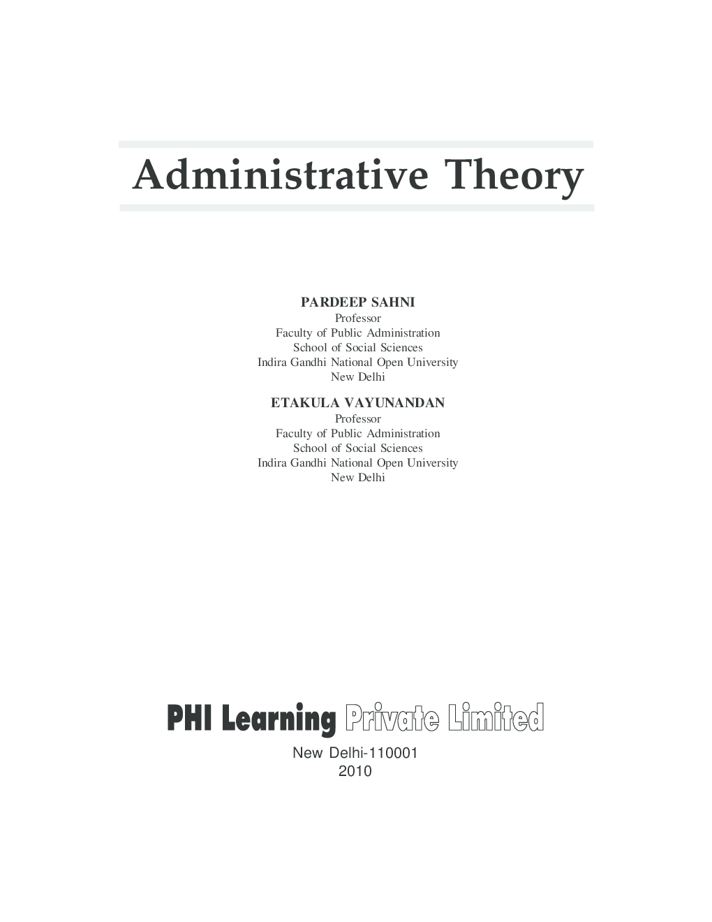 Administrative Theory - Page 2