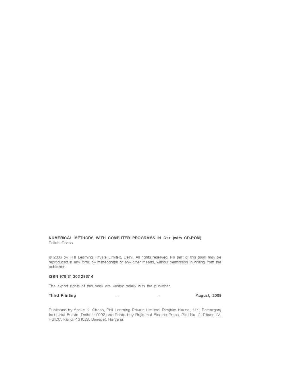 Numerical Methods With Computer Programs In C++ - Page 3