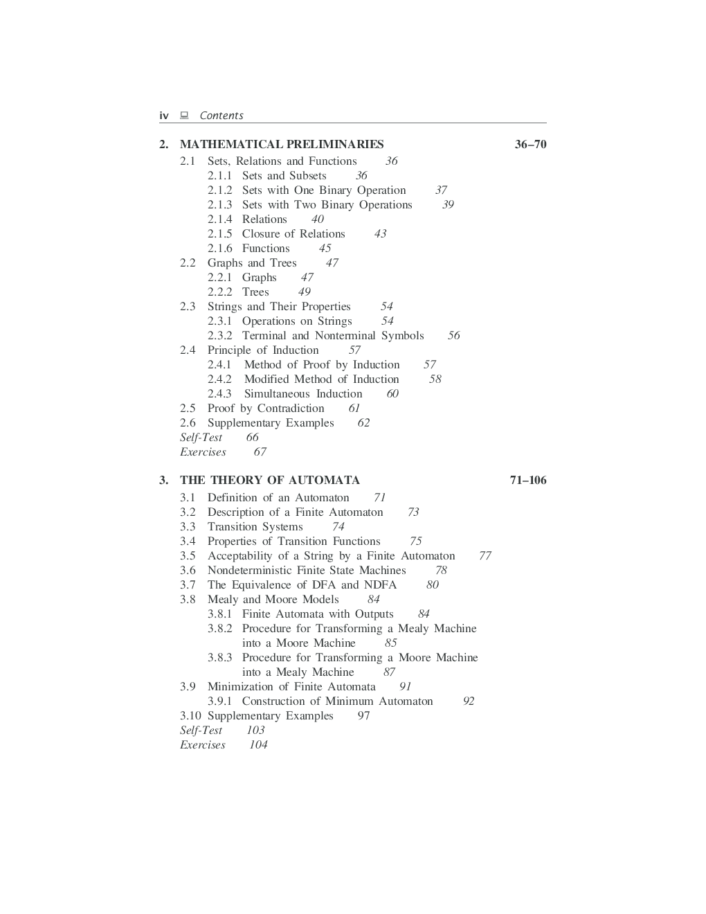 Theory Of Computer Science : Automata,Languages And Computation - Page 5