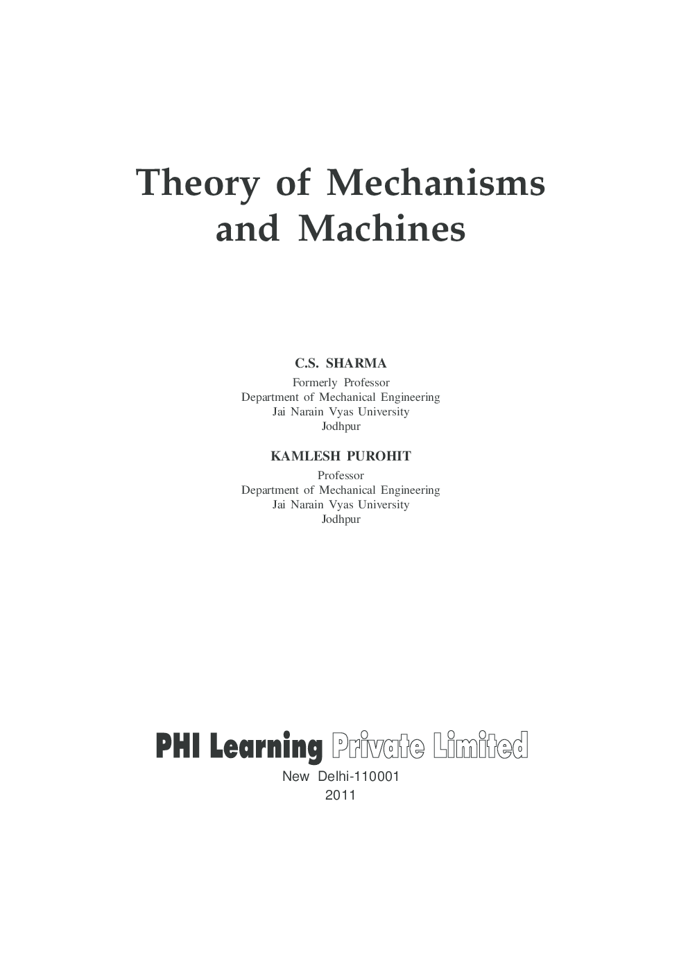 Theory Of Mechanisms And Machines - Page 4