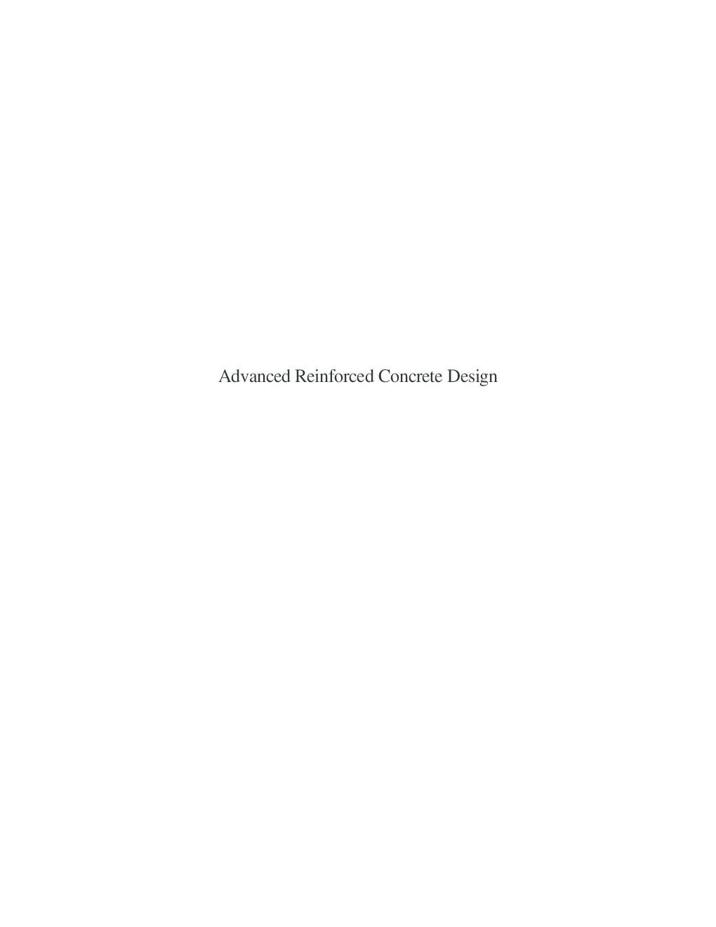 Advanced Reinforced Concrete Design - Page 2