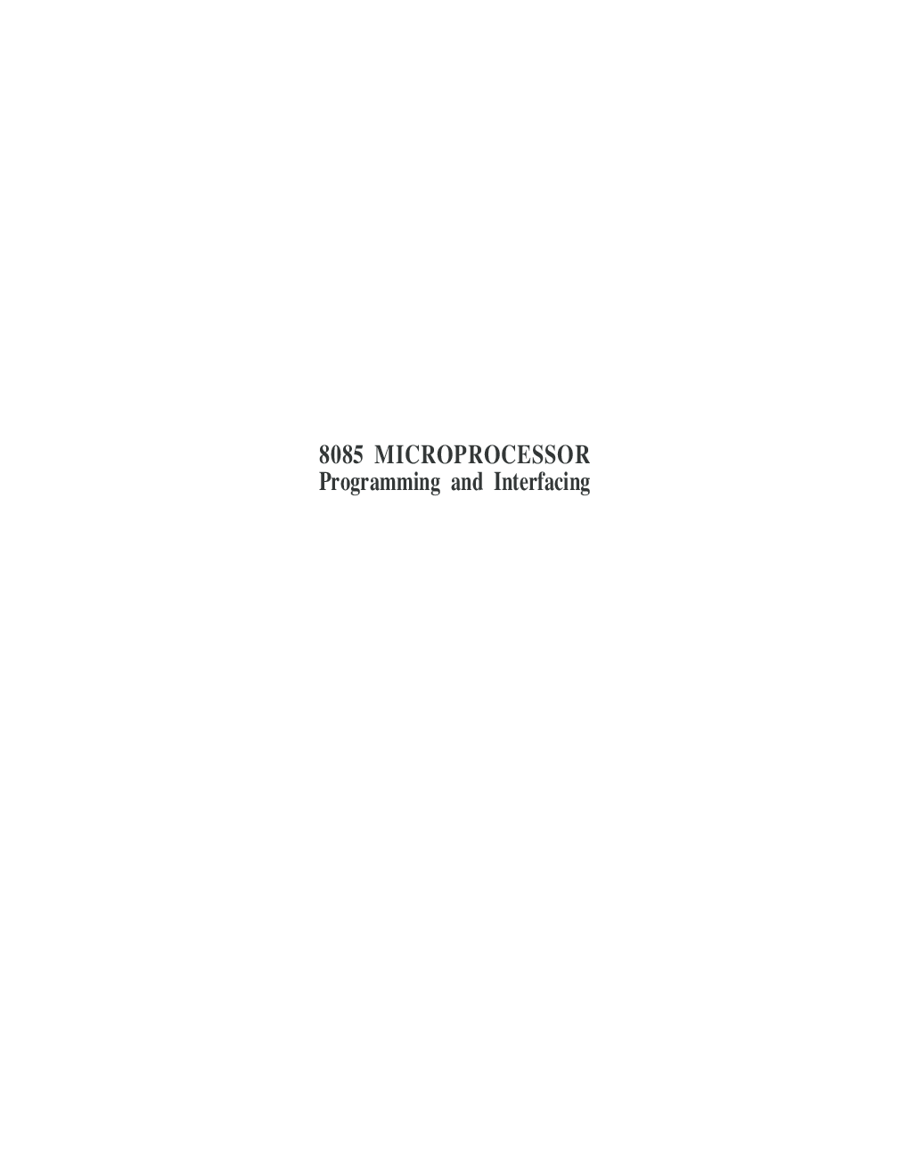 8085 Microprocessor : Programming And Interfacing - Page 2