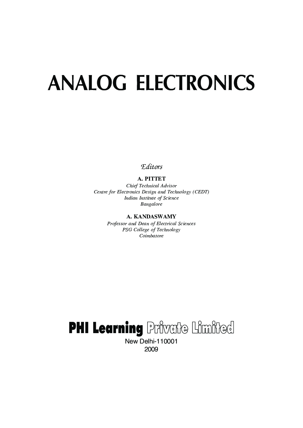 Analog Electronics - Page 2